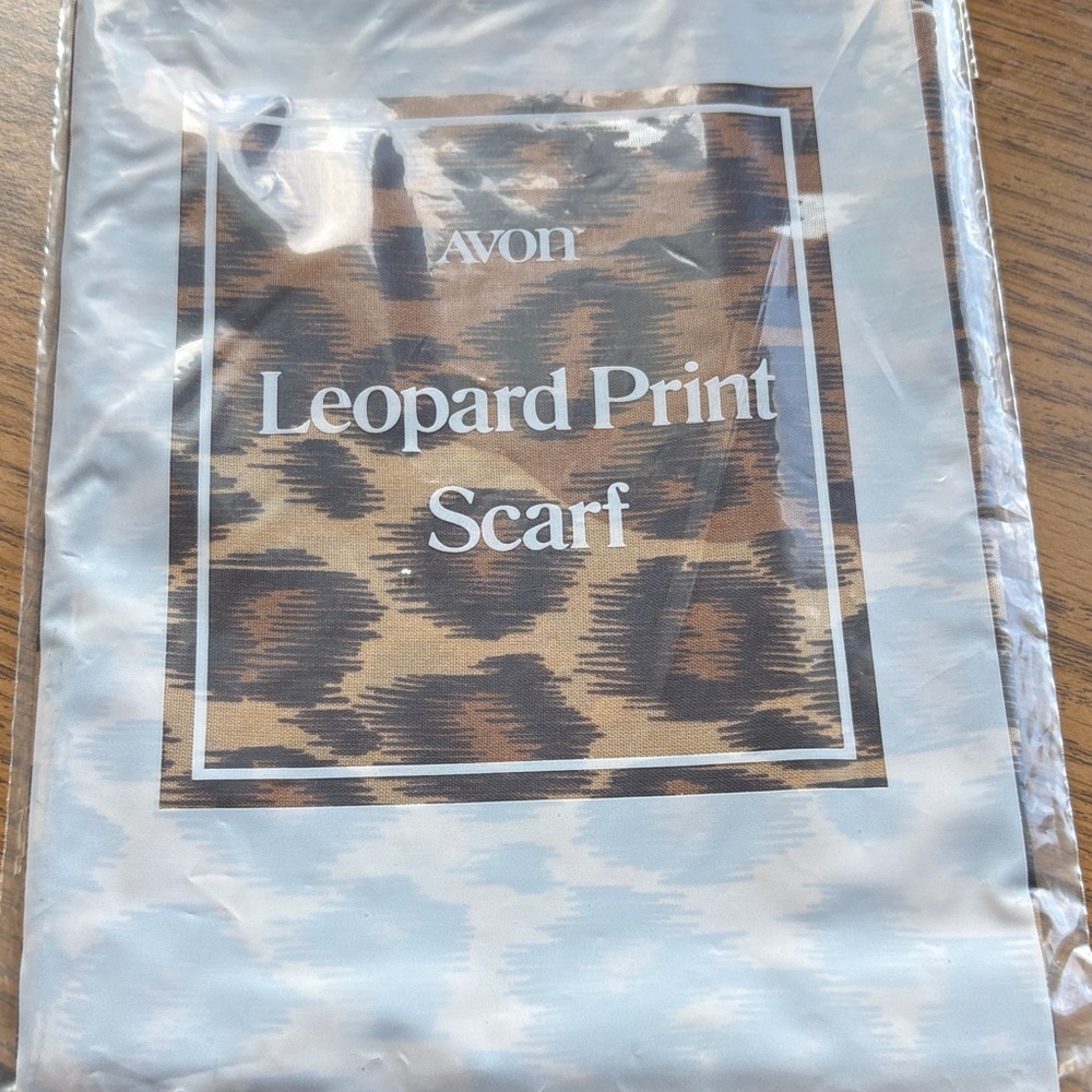 Avon Leopard Print Scarf - Brown and Black